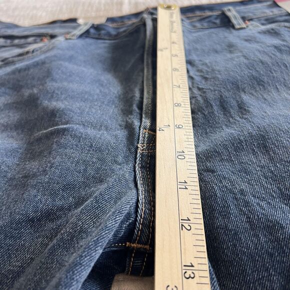 Levis 501 Jeans Men 40x30 Blue Stretch Denim Button Fly Straight Leg Classic NEW - Picture 12 of 14